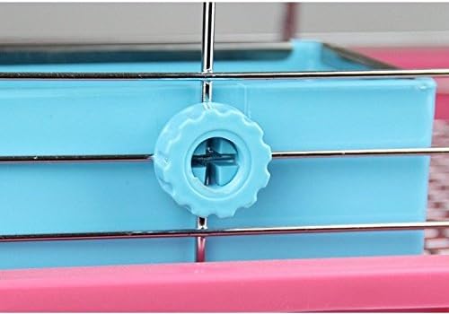 Small Pet Feeder Food Water Bowl Cage Hanging Dish for Birds Parakeet,Dwarf Syrian Hamsters,Hadgehog,Gerbils,Rats,Mice,Gerbils,Mini Small Animals (Blue)