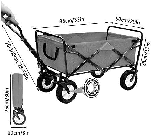 Portable Camping Cart,Outdoor Folding Utility Wagon Portable Camping T