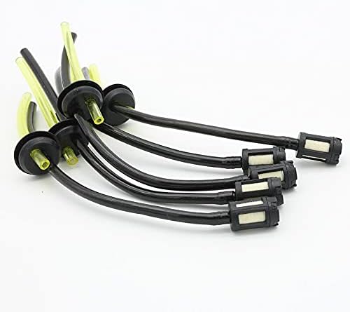 5pcs Fuel Hose Pipe Tube with Tank Filter Compatible with 43cc 52cc 40