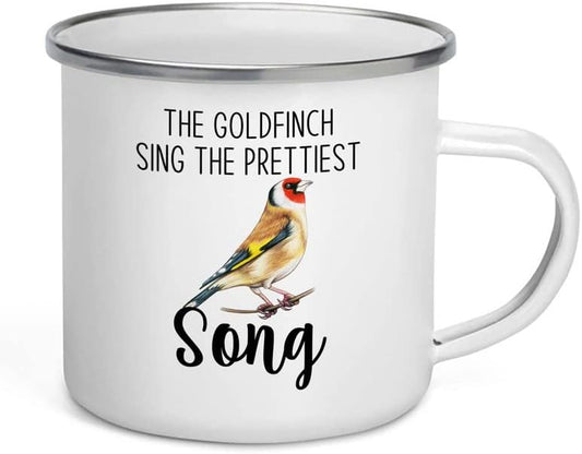 Bird Lover Camper Mug 12oz - Prettiest song - Hummingbird Nest Cage Parrot Dad Gardening Outdoor Birdwatcher Feeder