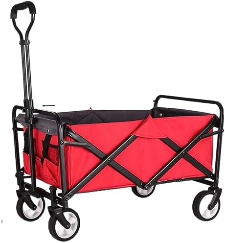 Collapsible Wagon Cart with Wheels Foldable Folding Wagons Carts Silen
