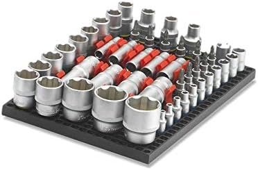 Organizer Genie - One Black Slim Pegboard to organize your Sockets, Wrenches, Pliers, Screwdrivers, Bits and All Other Tools