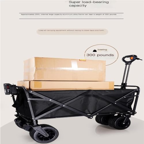 Portable Camping Cart,Portable Electric Beach Trolley Cart for Camping and Outdoor Activities