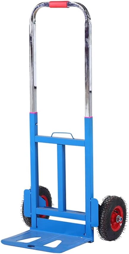 JSEIAJB Folding Shopping Cart Pull Cargo Trolley Luggage Cart Portable Load King Handling Small Cart Pull Truck Trailer
