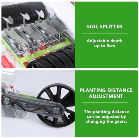 Adjustable Manual Garden Seeder for Flowers & Vegetables, 2-10mm Seed Dispenser, Easy Planting Tool for Home Gardening & Seed Starting, Perfect for Small Grains