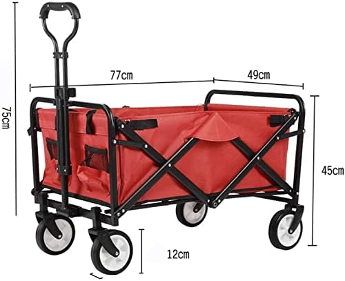 Portable Camping Cart,Camping Wagon Outdoor Utility Wagon Folding Gard