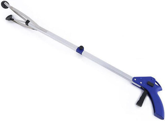 Foldable Reacher Grabber Tool,Long 32" Foldable Extender Gripper Tool, Suction Cups for Precise Work, Claw Trash Garbage Picker,Garden Nabber(Aluminum Square Tube)