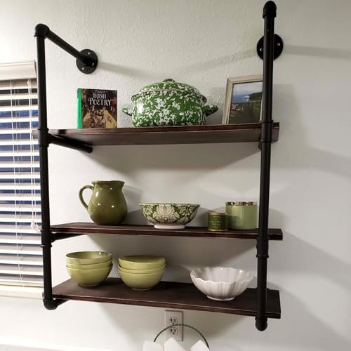 Floating Wall Shelves Kitchen Spice Rack Organizer Shelf 80X20X60cm 100X20X60cm Storage Shelving Unit Plant Stand for Bedroom, Bathroom, Living Room, Office, Outdoor(100x20x90cm) ()