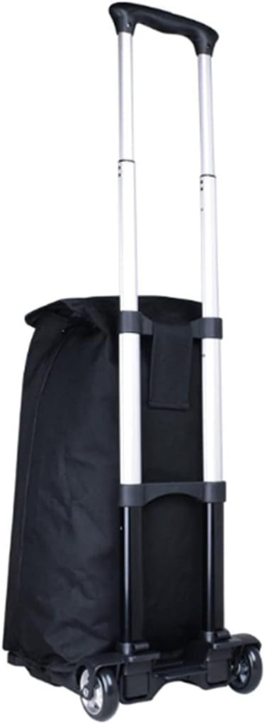 JSEIAJB Aluminum Alloy Trolley Trailer Folding Hand-Carried Shopping a