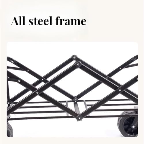 Collapsible Wagon Cart with Wheels Foldable Folding Wagons Carts Silen