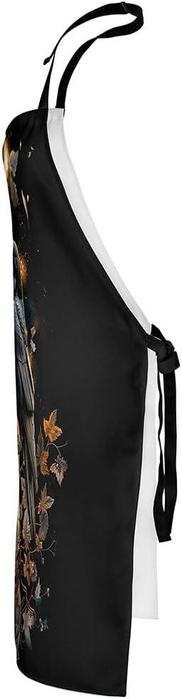 Erosebridal Women Halloween Decor Apron Pumpkin Lantern Waterproof Apr