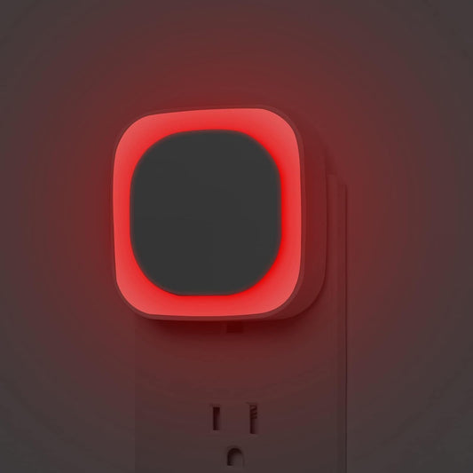 2 Pack Plug in Red Sleep Night Light, Auto Dusk to Dawn, Soft Glow, Di