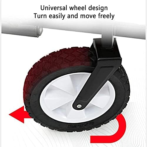 Portable Camping Cart,Garden Transporter Beach Trolley Heavy Camping Folding Trolley Adjustable Handle Trailer Easy to Move Bearing 80KG/176lbs