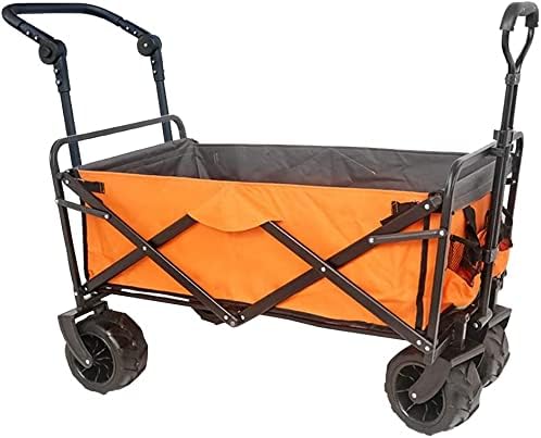 Portable Camping Cart,Outdoor Folding Utility Wagon Wagon with Univers
