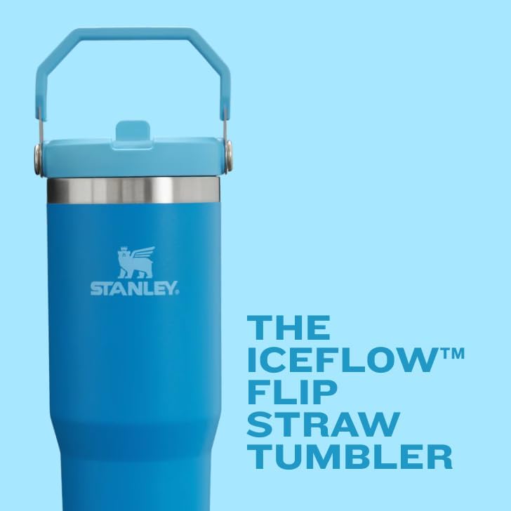 STANLEY IceFlow Flip Straw Tumbler with Handle 30 oz | Twist On Lid an