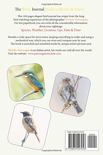 The Birds Journal birder’s life list & diary: Birds journal, 160 page Birder’s journal life list & diary and pics illustation, birding log book, birding journal