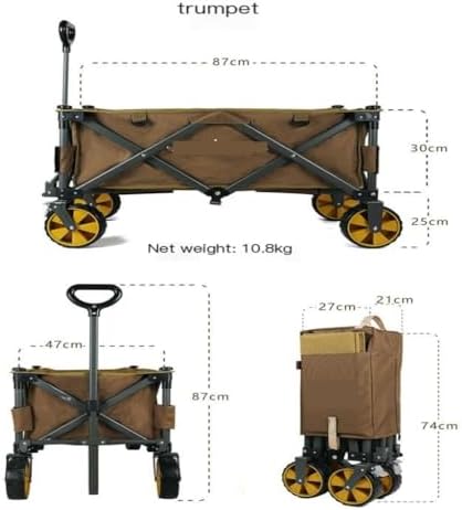 Portable Camping Cart,Portable Beach Trolley Cart for Camping and Fish