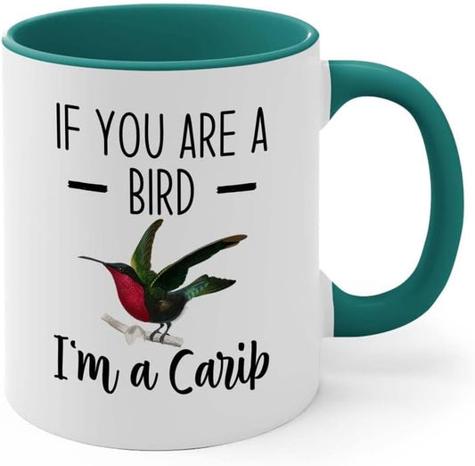 Bird Lover Two Tone Green Edition 11oz - Bird and Carib - Hummingbird 