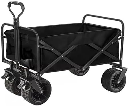 Collapsible Wagon Cart with Wheels Foldable Folding Wagons Carts Silen