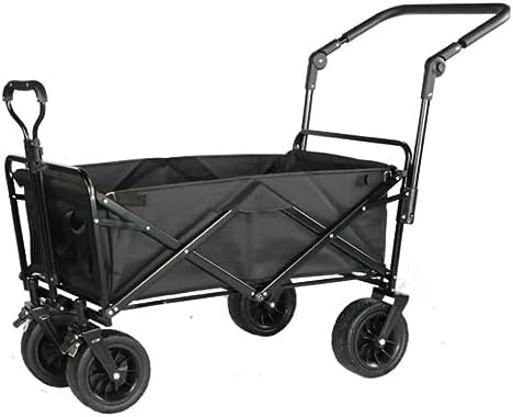 Collapsible Wagon Cart with Wheels Foldable Folding Wagons Carts Silen