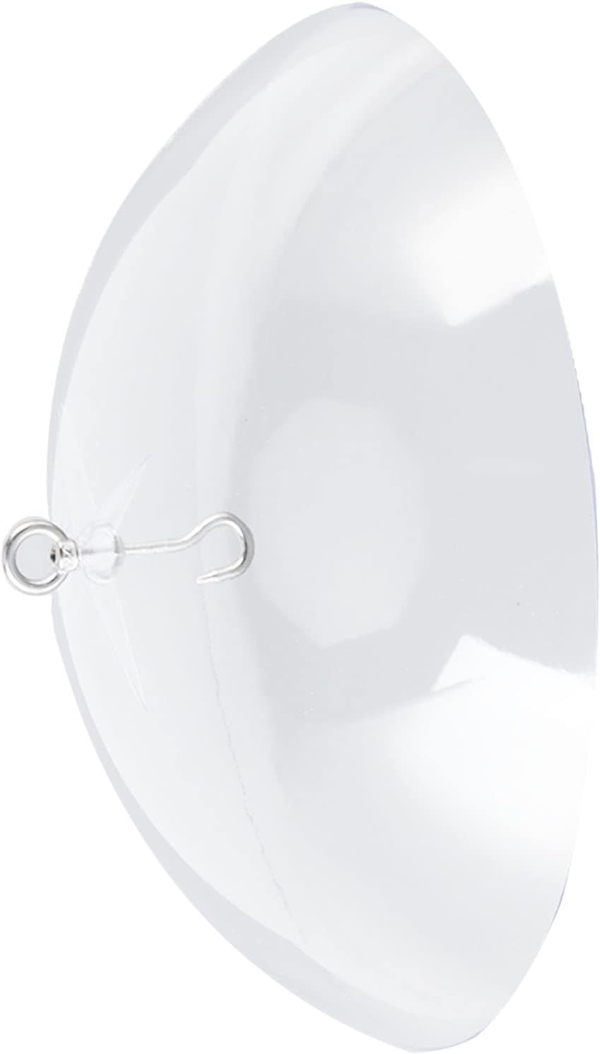 Clear Bird Feeder Protective Dome Cover for Hanging Feeders, Large Diameter Acrylic Weatherproof Guard with Hook, Keeps Seeds Dry and