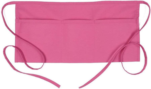 Fame Original 3 Pocket Waist Apron for Adults in Raspberry Hot Pink 82