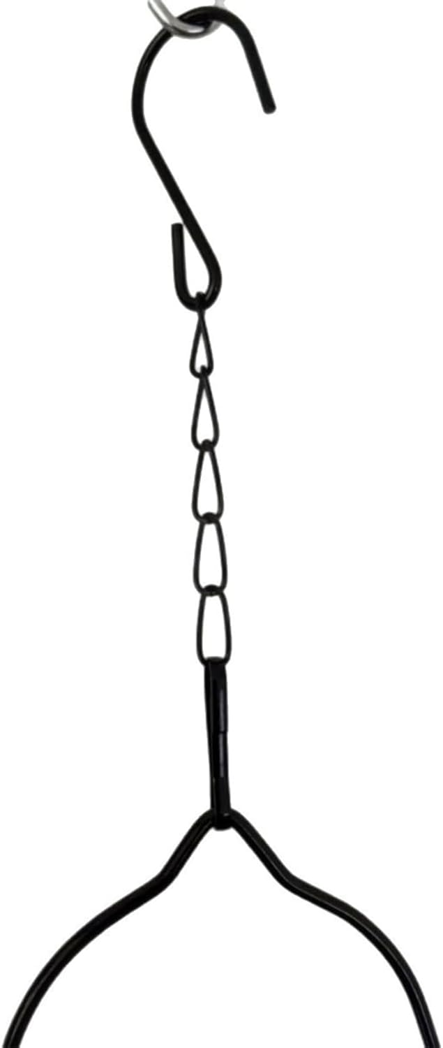 Hanging Seed Feeder, Squirrel Resistant Bird Feeder, Metal Build with Easy Filling, Large Capacity Outdoor Feeders for Finches Hummingbirds Chickadees, Backyard Decor with Practical Design