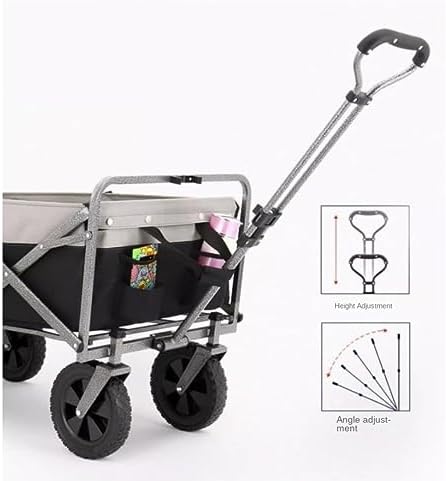 Collapsible Wagon Cart with Wheels Foldable Folding Wagons Carts Silen