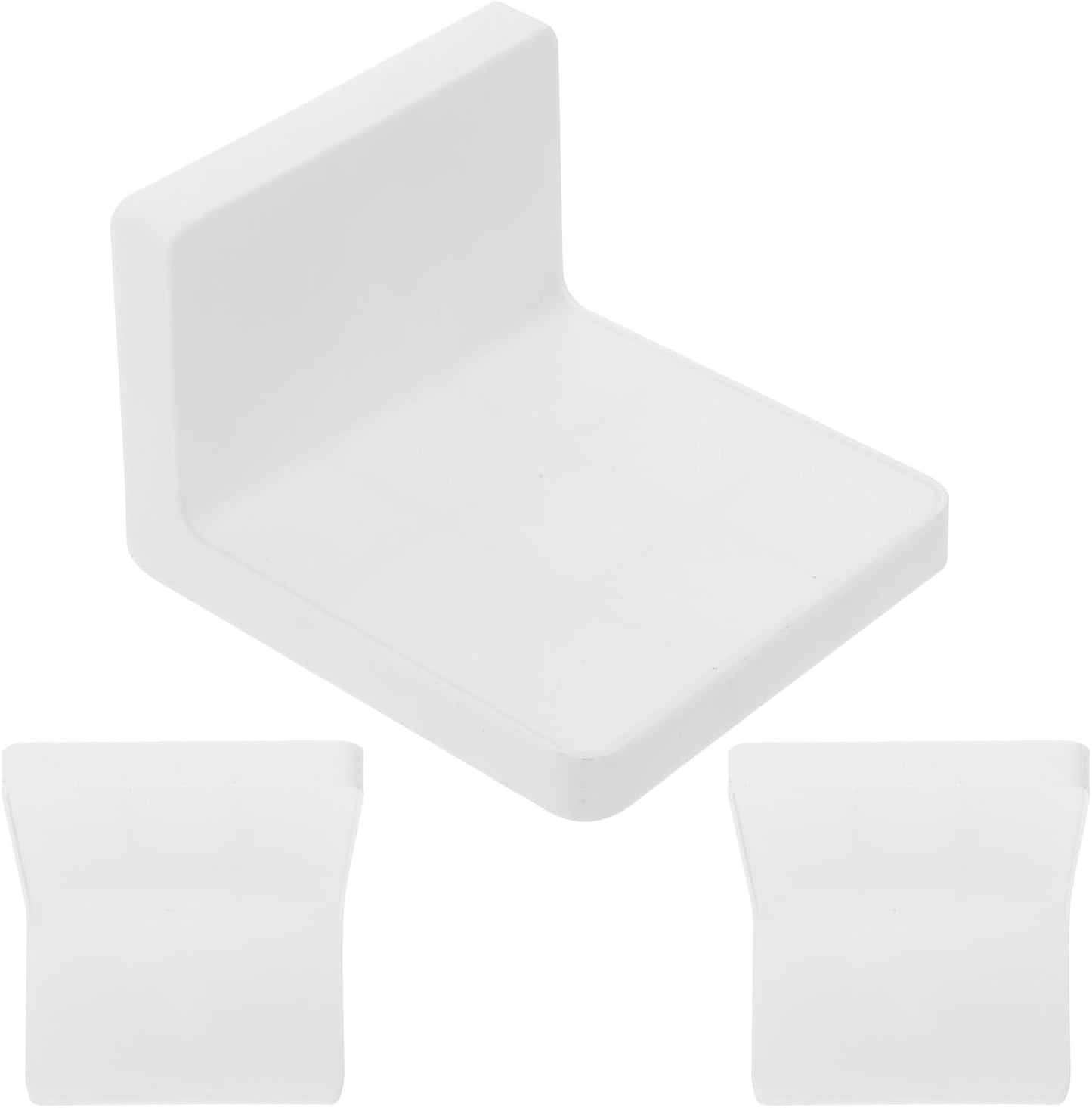 PRETYZOOM 3Pcs White Small Plant Shelf Wall-Mounted Flowerpot Storage 