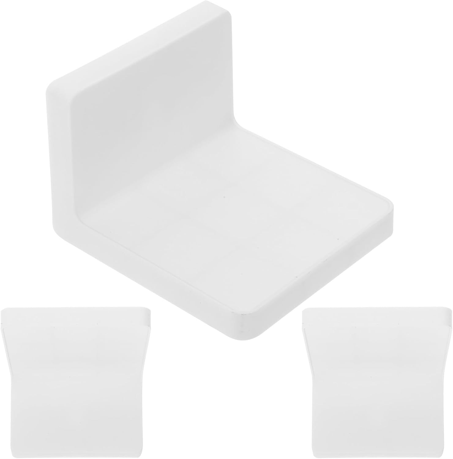 PRETYZOOM 3Pcs White Small Plant Shelf Wall-Mounted Flowerpot Storage 