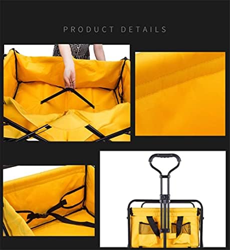 Collapsible Wagon Cart with Wheels Foldable Folding Wagons Carts Silen