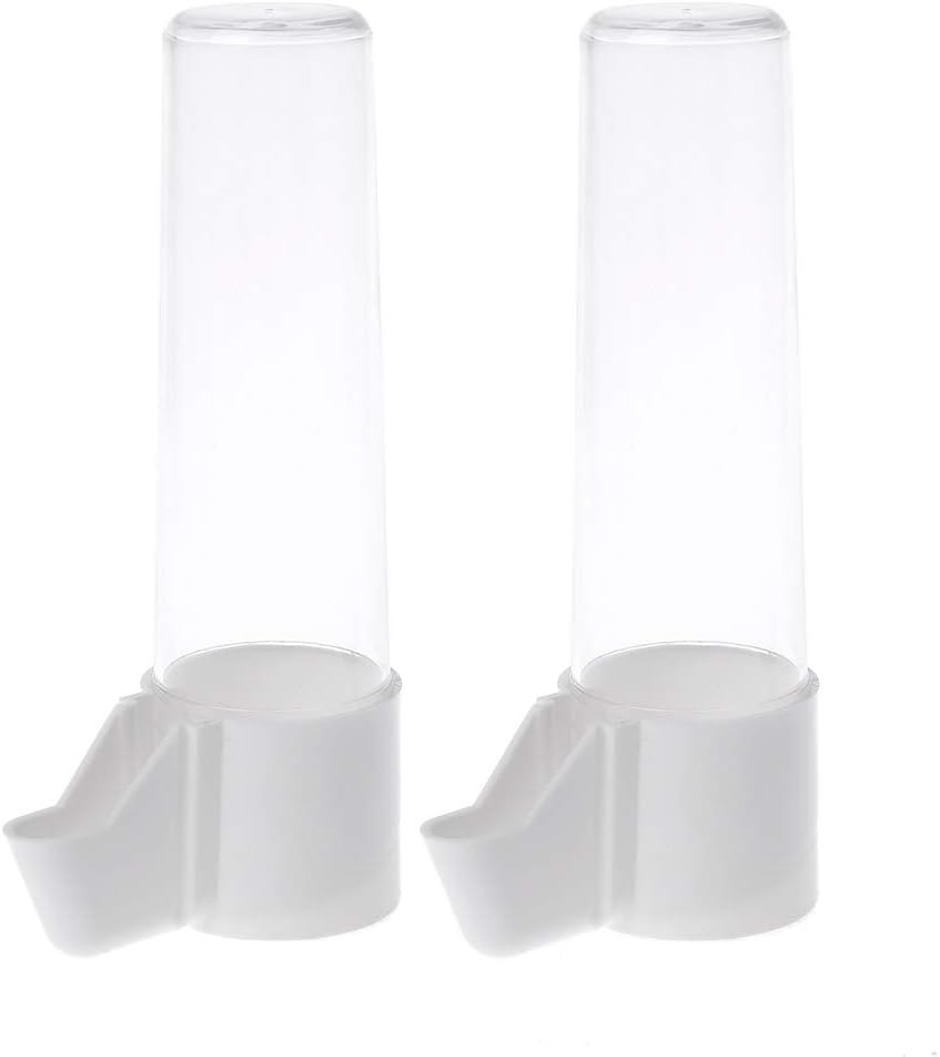 2 Pieces Bird Feeder Water Food Dispenser for Parrot Parakeet Cockatiel Conure Easy to Use