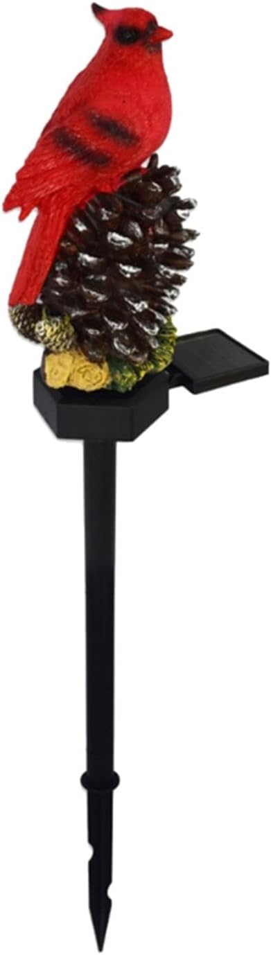 Cardinal Solar Powered Christmas Stake Lights, Solar Light Garden Stake Garden Yard Lawn Christmas Decorations Lights Pathway Stake Lights