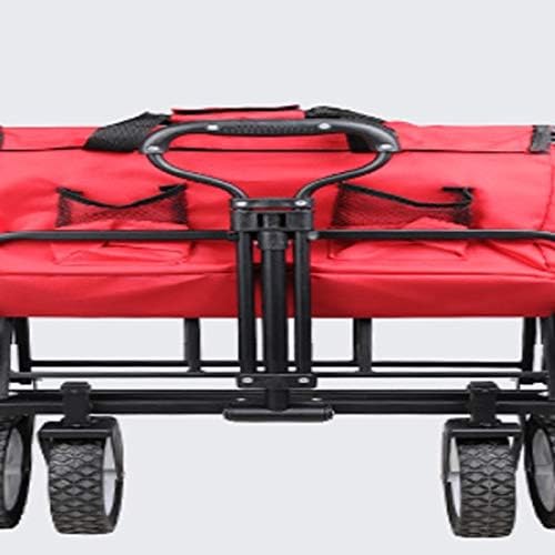 JSEIAJB Folding Outdoor Utility Folding Shopping Cart Folding Shopping Cart Luggage Trolley Cart for Travel and Shopping