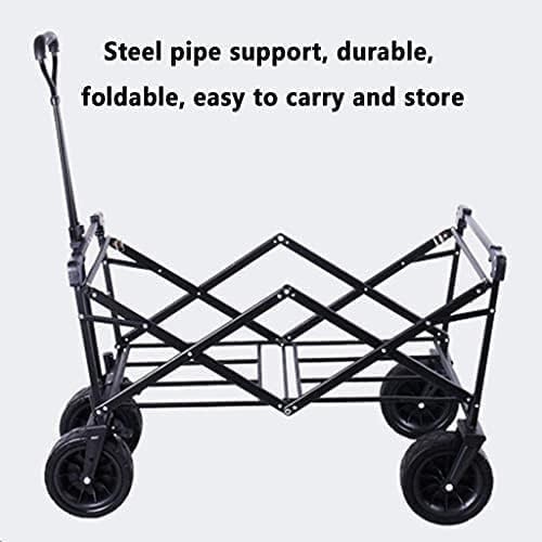 Folding Wagon Cart Beach Wagon Grocery Wagon Folding Utility Wagon Han