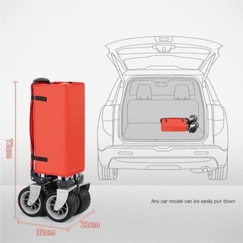 Portable Camping Cart,Portable Beach Trolley Cart for Camping and Outd