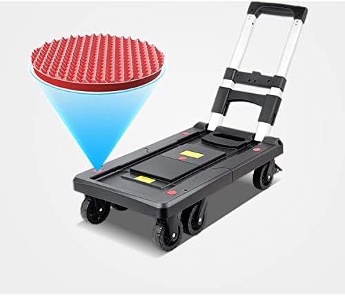 JSEIAJB Small Cart Express Small Pull Cart Pull Cart Folding Portable 