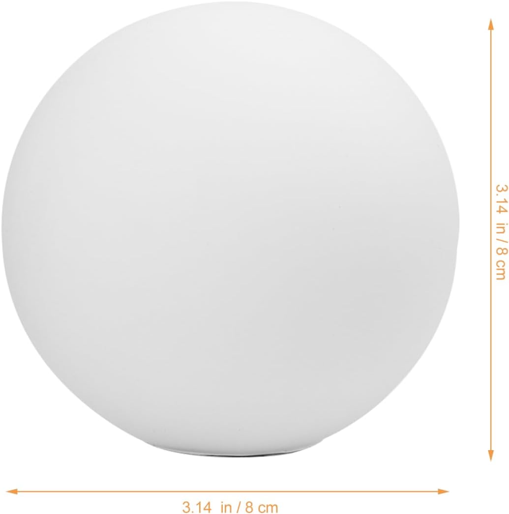 TEHAUX Frosted Glass Lampshade Globe Retro Spherical Lamp Shade Replacement for Table Wall Path Lighting Home Office Restaurant Garden 3.14 Inch