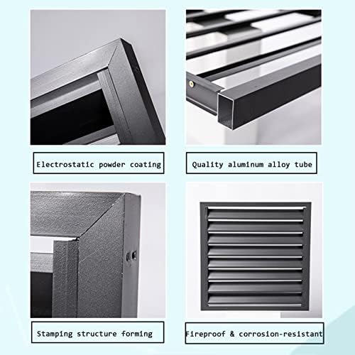 Air Conditioner Fence Screen Outdoor Flower Rack Shutters Aluminum Alloy Conditioning Cover for Outside Unit Metal Plant Stand Privacy Screen