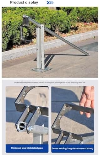 Adjustable High-Leverage Agricultural Stake Puller with Base, Multifun