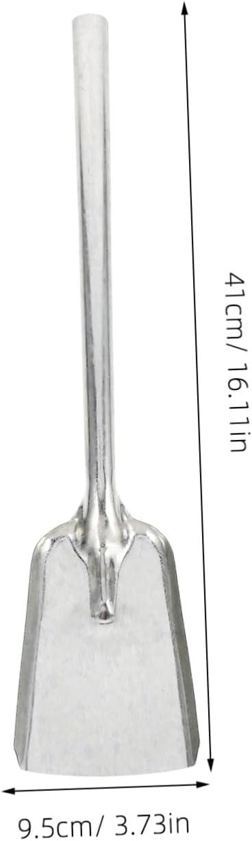 PRETYZOOM Metal Fireplace Ash Shovel Charcoal Scoop for BBQ Garden Soi