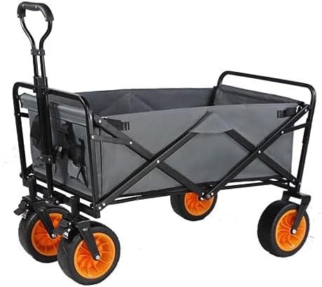 Collapsible Wagon Cart with Wheels Foldable Folding Wagons Carts Silen