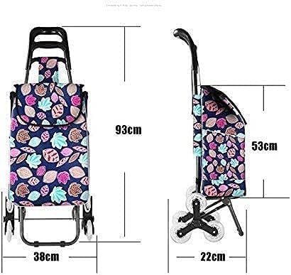 Tri-Wheel Foldishoppitrolley Lightweight Stair Climbicart with Waterproof Bag for Indoor/Outdoor/Travel/Office