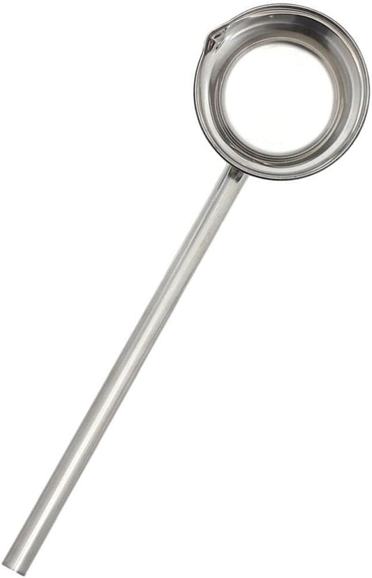 Hemoton Stainless Steel Water Dipper with Extra Long Handle 17.7 Inch Ladle for Kitchen Soup Serving Bath and Garden Watering with Pour Spout