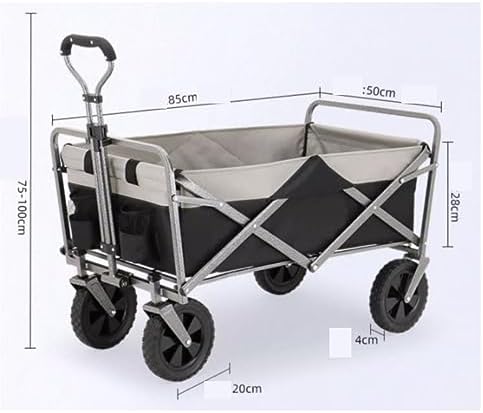 Collapsible Wagon Cart with Wheels Foldable Folding Wagons Carts Silen