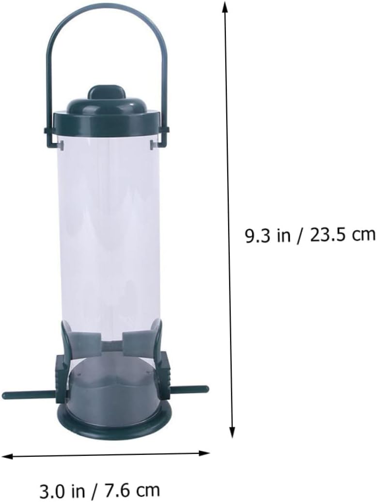 Milisten 2pcs Hanging Bird Feeder Outdoor Garden Decoration Plastic Bi