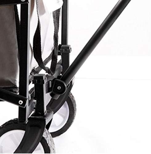 JSEIAJB Folding Outdoor Utility Folding Shopping Cart Folding Shopping Cart Luggage Trolley Cart for Travel and Shopping
