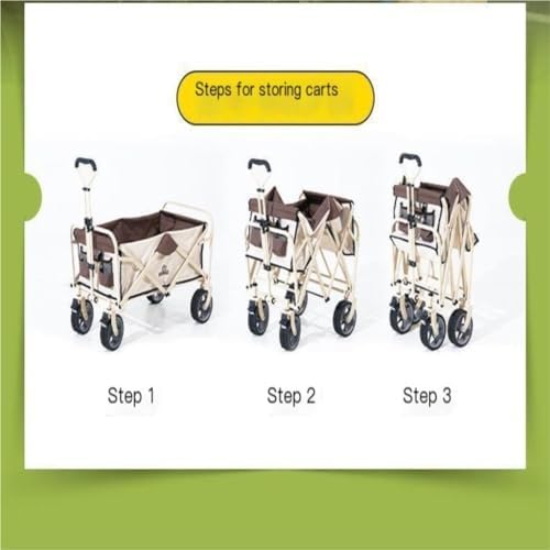 Portable Camping Cart,Outdoor Beach Camping Trolley Cart with Foldable