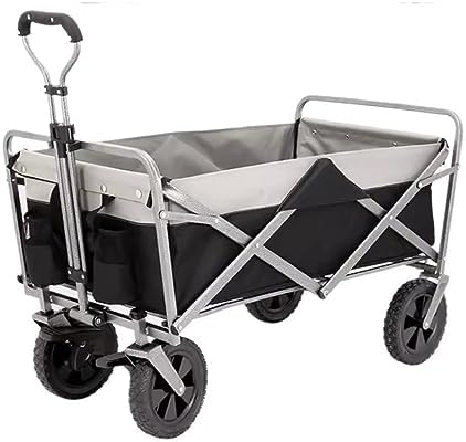 Collapsible Wagon Cart with Wheels Foldable Folding Wagons Carts Silen