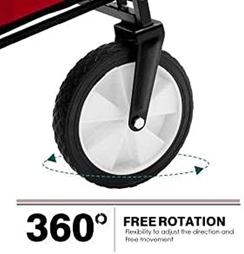 Collapsible Wagon Cart with Wheels Foldable Folding Wagons Carts Silen
